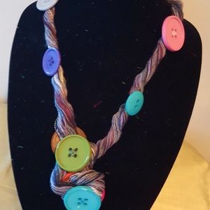 Handmade fiber necklace